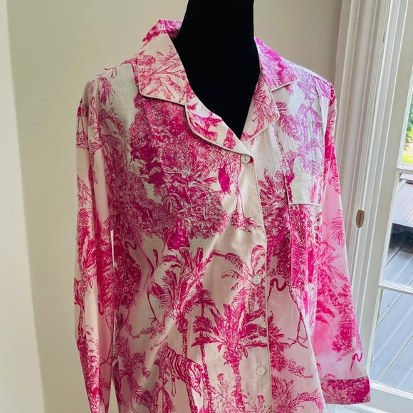 BRAND NEW Hand Block Print Cotton Pajama Set Bridesmaid Pajamas Dresses - Picture 5 of 9